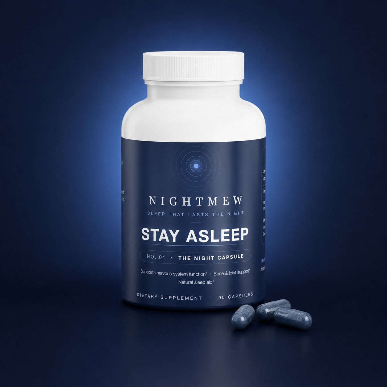Nightmew Stay Asleep, 90 capsules of magnesium glycinate